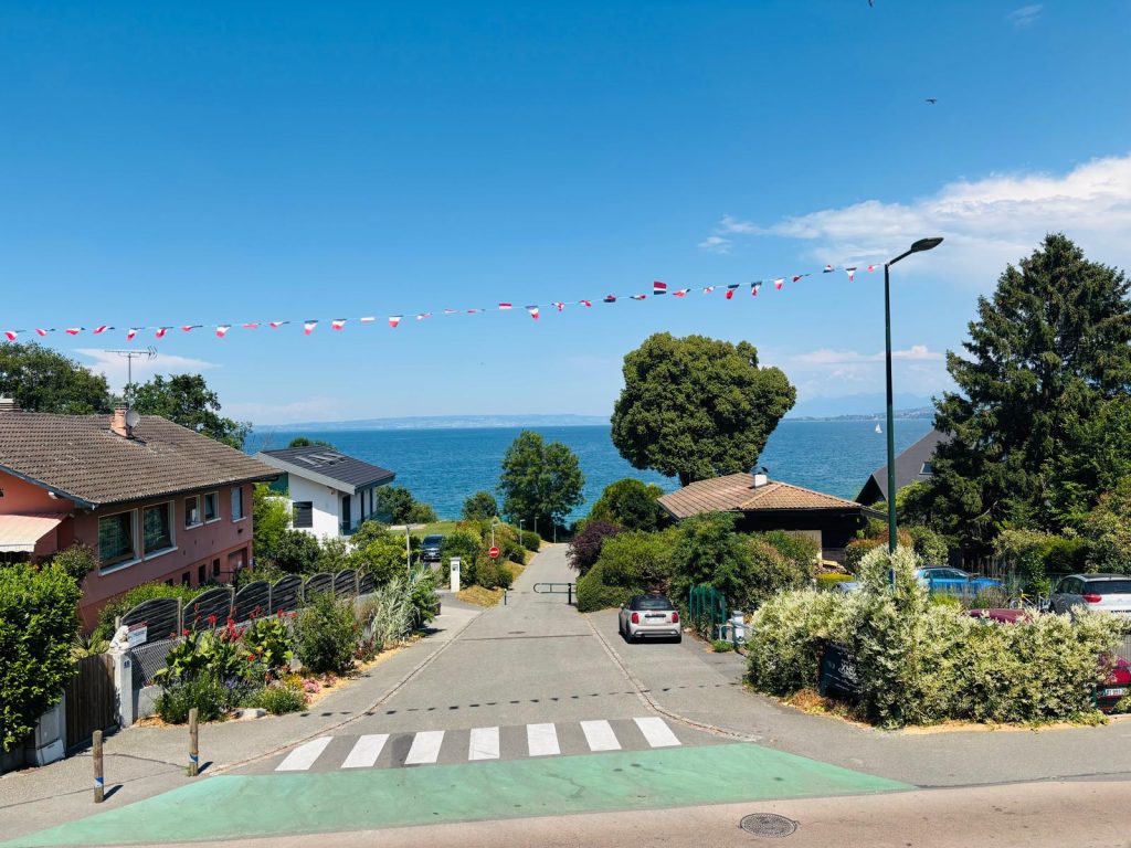 T4 avec terrasse et vue sur le lac Léman à Excenevex