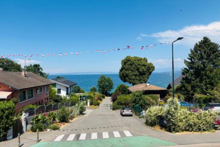 T4 avec terrasse et vue sur le lac Léman à Excenevex